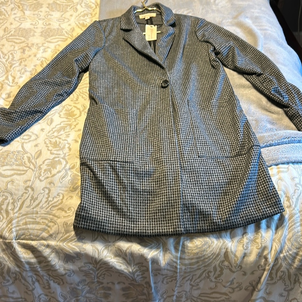 New with tags long tweed blazer
